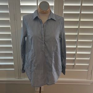 JCrew XXS pinstripe top! Never has been worn.